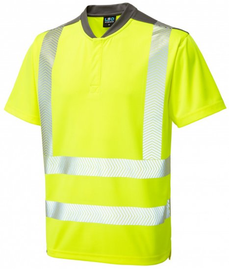 Leo Putsborough COOLMAX® Performance T-Shirt Hi-Vis Yellow - Tööriided - Suured tööriided
