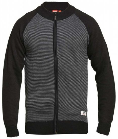 D555 Tanner Sweater Black - Sviitrid ja dressipluusid - Meeste suured kapuutsiga jakid suurustes 2XL – 14XL