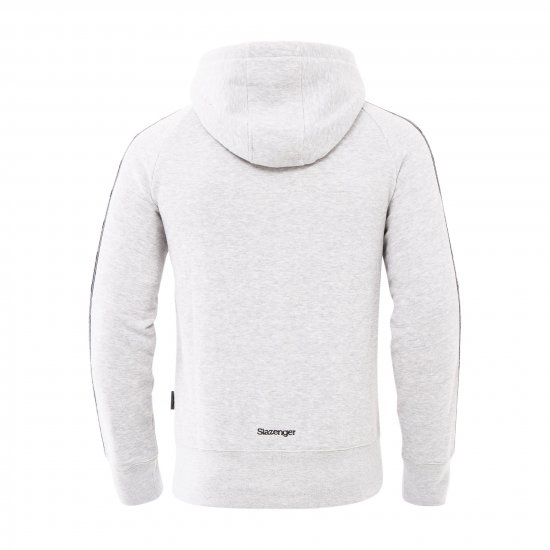 Slazenger Tommy Hoodie Grey - Sviitrid ja dressipluusid - Meeste suured kapuutsiga jakid suurustes 2XL – 14XL