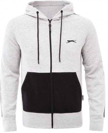 Slazenger Tommy Hoodie Grey - Sviitrid ja dressipluusid - Meeste suured kapuutsiga jakid suurustes 2XL – 14XL