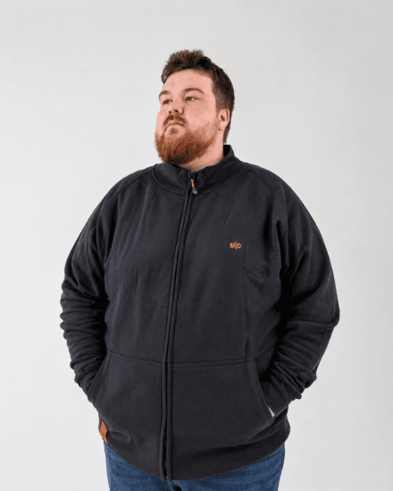 Motley Denim London Sweatshirt Black - Sviitrid ja dressipluusid - Meeste suured kapuutsiga jakid suurustes 2XL – 14XL