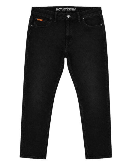 Motley Denim Soho 5-Pocket Jeans Black - Teksad ja püksid - Meeste suured teksad W40 – W70