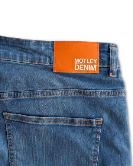 Motley Denim Soho 5-Pocket Jeans Blue Wash - Teksad ja püksid - Meeste suured teksad W40 – W70