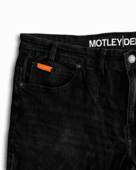 Motley Denim Soho 5-Pocket Jeans Black - Teksad ja püksid - Meeste suured teksad W40 – W70