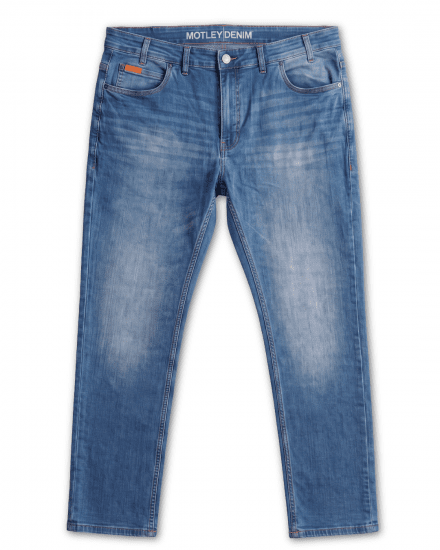 Motley Denim Soho 5-Pocket Jeans Blue Wash - Teksad ja püksid - Meeste suured teksad W40 – W70