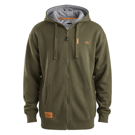 Motley Denim Copenhagen Hoodie Dark Khaki - Sviitrid ja dressipluusid - Meeste suured kapuutsiga jakid suurustes 2XL – 14XL