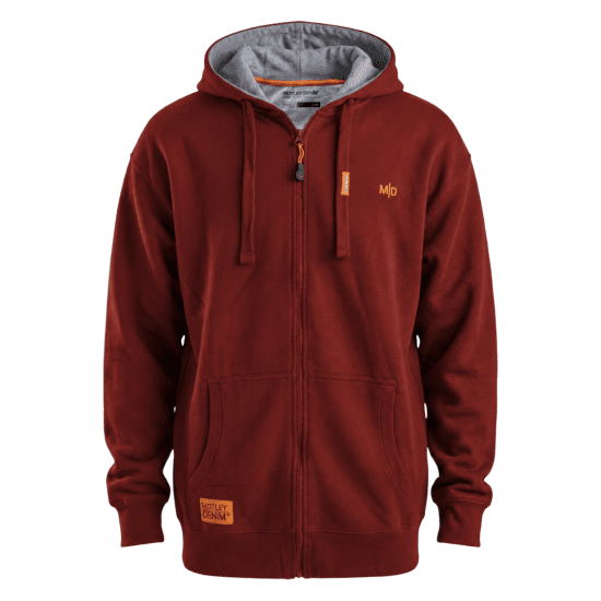 Motley Denim Copenhagen Hoodie Red - Sviitrid ja dressipluusid - Meeste suured kapuutsiga jakid suurustes 2XL – 14XL