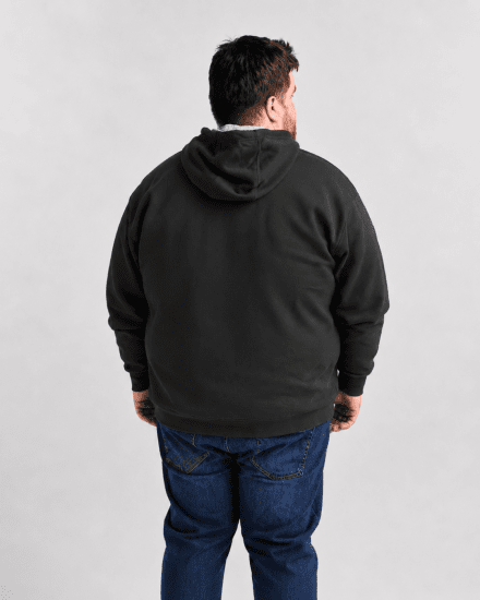 Motley Denim Copenhagen Hoodie Charcoal - Sviitrid ja dressipluusid - Meeste suured kapuutsiga jakid suurustes 2XL – 14XL