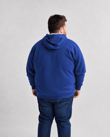 Motley Denim Copenhagen Hoodie Royal Blue - Sviitrid ja dressipluusid - Meeste suured kapuutsiga jakid suurustes 2XL – 14XL