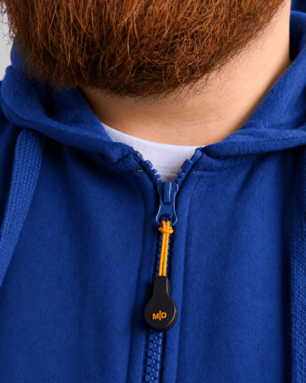 Motley Denim Copenhagen Hoodie Royal Blue - Sviitrid ja dressipluusid - Meeste suured kapuutsiga jakid suurustes 2XL – 14XL