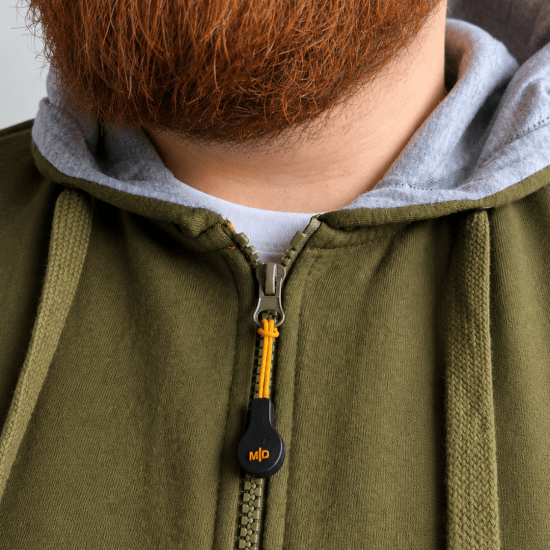 Motley Denim Copenhagen Hoodie Dark Khaki - Sviitrid ja dressipluusid - Meeste suured kapuutsiga jakid suurustes 2XL – 14XL