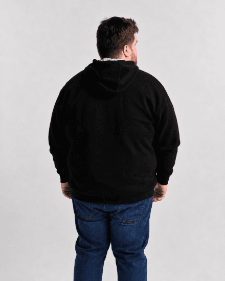 Motley Denim Copenhagen Hoodie Black - Sviitrid ja dressipluusid - Meeste suured kapuutsiga jakid suurustes 2XL – 14XL