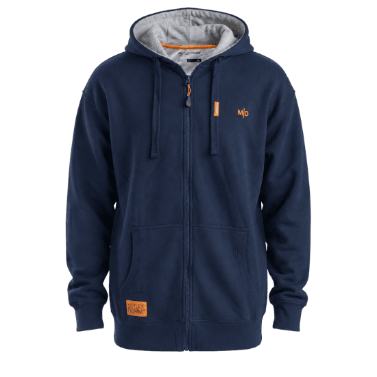 Motley Denim Copenhagen Hoodie Dark Indigo - Sviitrid ja dressipluusid - Meeste suured kapuutsiga jakid suurustes 2XL – 14XL