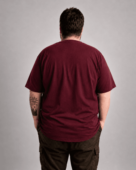 Motley Denim Milan T-särk Punane - T-särgid - Suured T-särgid 2XL – 14XL