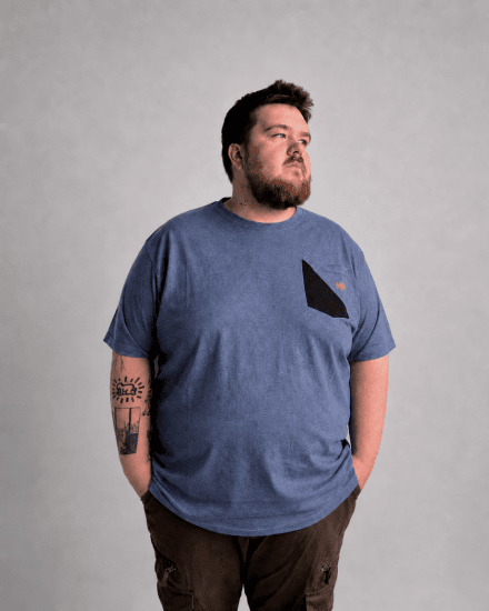 Motley Denim Milan T-särk Hele indigo - T-särgid - Suured T-särgid 2XL – 14XL