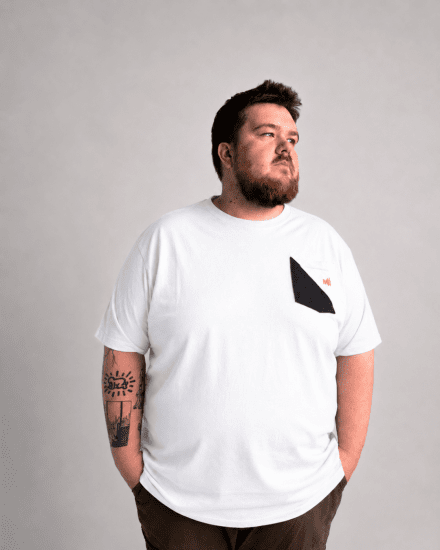 Motley Denim Milan T-särk Valge - T-särgid - Suured T-särgid 2XL – 14XL