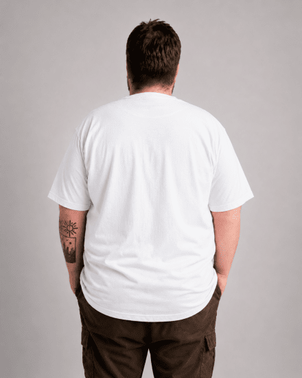 Motley Denim Milan T-särk Valge - T-särgid - Suured T-särgid 2XL – 14XL