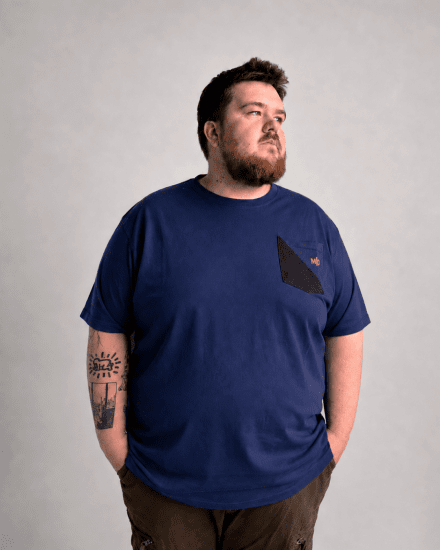 Motley Denim Milan T-särk Tume indigo - T-särgid - Suured T-särgid 2XL – 14XL