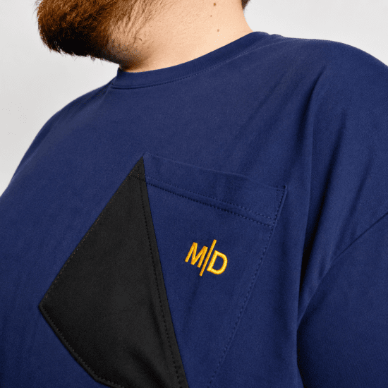 Motley Denim Milan T-särk Tume indigo - T-särgid - Suured T-särgid 2XL – 14XL
