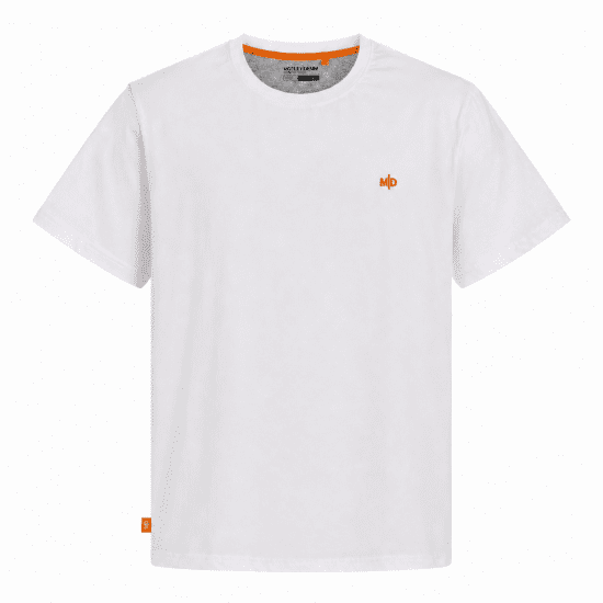 Motley Denim Stockholm T-shirt White - T-särgid - Suured T-särgid 2XL – 14XL