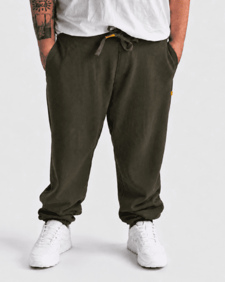 Motley Denim Berlin Sweatpants Dark Khaki - Dressipüksid ja -šortsid - Spordipüksid ja Lühikesed Spordipüksid