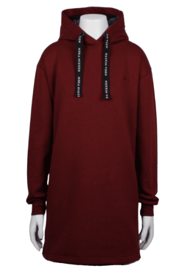 Nora Mikken KRISTINA Long Hoodie Burgundy - Sviitrid ja dressipluusid - 