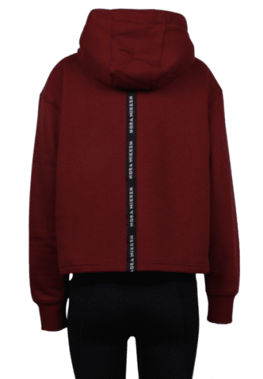 Nora Mikken GERTRUD Cropped Hoodie Burgundy - Sviitrid ja dressipluusid - 