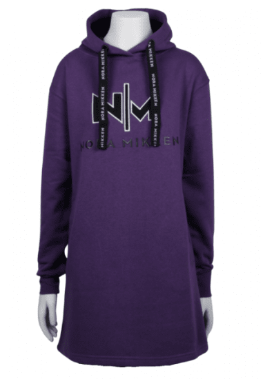 Nora Mikken KADRI WHITE Long Hoodie Purple - Sviitrid ja dressipluusid - 