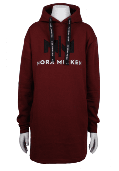 Nora Mikken KADRI Long Hoodie Burgundy - Sviitrid ja dressipluusid - 