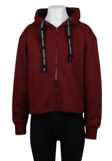 Nora Mikken GERTRUD Cropped Hoodie Burgundy - Sviitrid ja dressipluusid - 