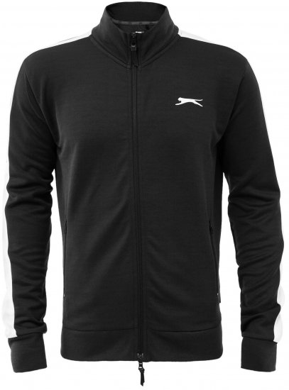 Slazenger Vince track Jacket Black - Sviitrid ja dressipluusid - Meeste suured kapuutsiga jakid suurustes 2XL – 14XL