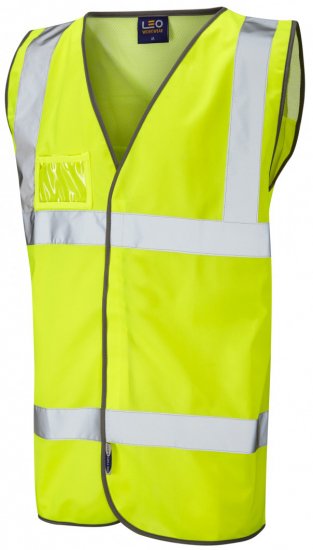 Leo Velator Mesh Back Waistcoat Hi-Vis Yellow - Tööriided - Suured tööriided
