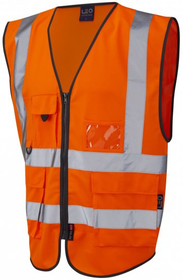 Leo Lynton Superior Waistcoat Hi-Vis Orange - Tööriided - Suured tööriided
