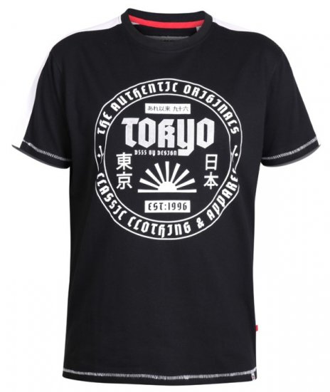 D555 Walton T-shirt Black - T-särgid - Suured T-särgid 2XL – 14XL