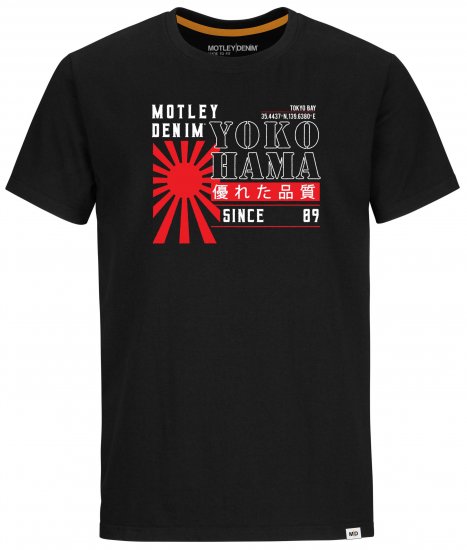 Motley Denim York T-Shirt Black - T-särgid - Suured T-särgid 2XL – 14XL