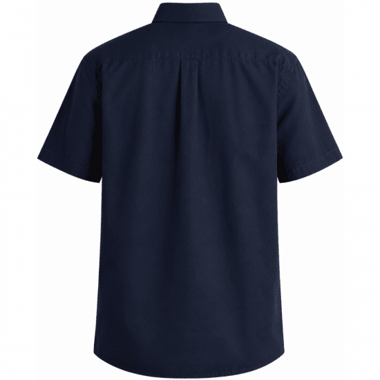 Motley Denim Zagreb Lühikeste Varrukatega Särk Tumesinine - Särgid - Meeste suured särgid 2XL – 8XL