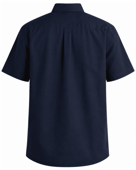 Motley Denim Zagreb Lühikeste Varrukatega Särk Tumesinine - Särgid - Meeste suured särgid 2XL – 8XL