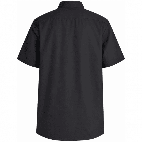 Motley Denim Zagreb Lühikeste Varrukatega Särk Must - Särgid - Meeste suured särgid 2XL – 8XL